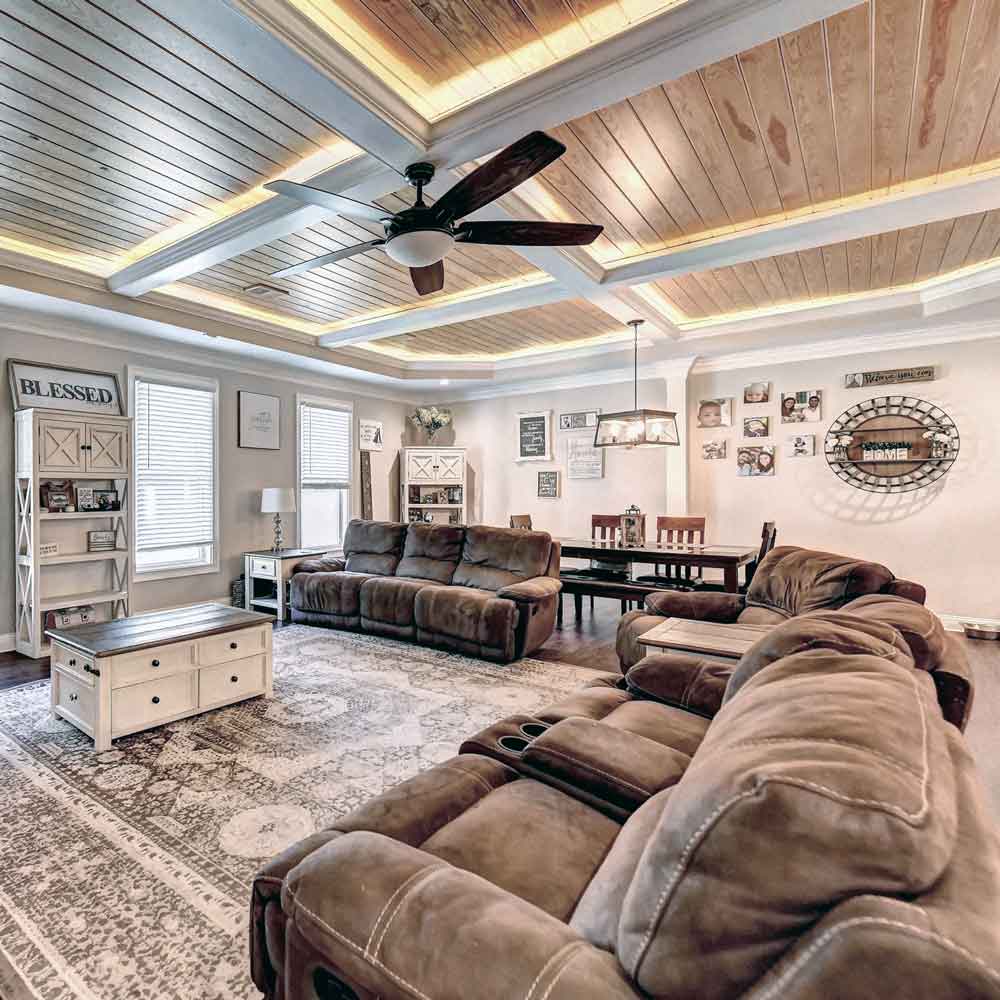 OMZ HomZ Custom Home Build - Living Room